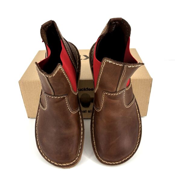 Duckfeet ROSKILDE Chelsea Boots Cocoa/Red EU SIZE 41 (US 8.5) NIB main image 14